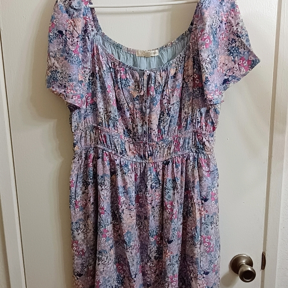 Rewind Tops - Floral Short Sleeve Dress
